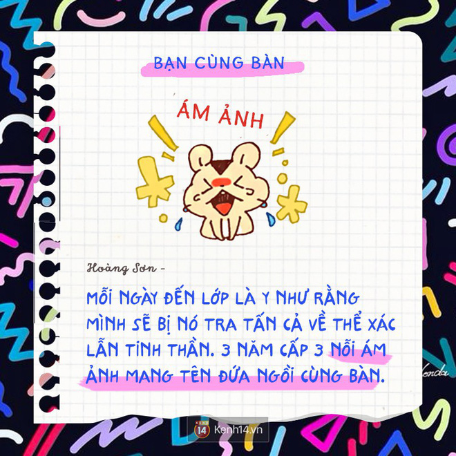 Chúng ta ai cũng có một đứa bạn cùng bàn hiền cứ như sư tử Hà Đông